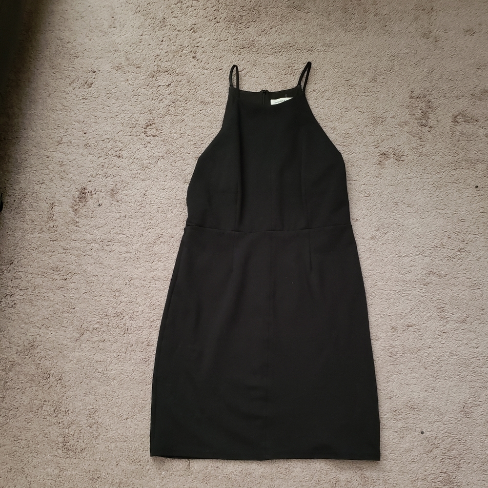 Monteau black spaghetti strap dress Sz M - Picture 2 of 3